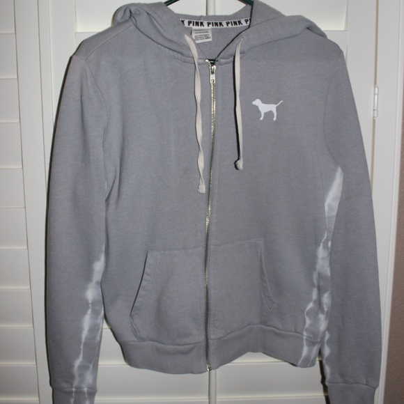 PINK Victoria's Secret Jackets & Blazers - Victoria Secret Light Gray Zipper Jacket